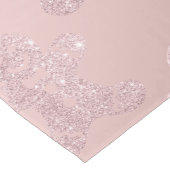 Elegant Roos Gold Glitter Gingerbrood Man Patroon Korte Tafelloper (Hoek)