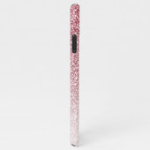 Elegant Roos Gold Glitter Girly Monogram iPhone Hoesje (Rechterkant)