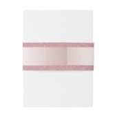 Elegant Roos Gold Glitter Handschrifthaam Uitnodigingen Wikkel (Achterkant Voorbeeld)