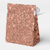 Elegant Roos Gold Glitter Hartelijk dank Bedankdoosjes (Achterkant)