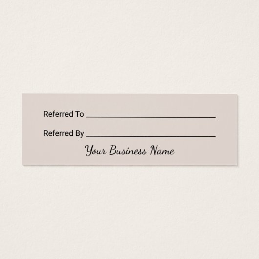 Elegant Roos Gold Glitter Heart Reference Kaart (Achterkant)