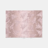 Elegant Roos Gold Glitter-kerstboompatroon Fleece Deken (Voorkant (Horizontaal))