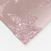 Elegant Roos Gold Glitter-kerstboompatroon Fleece Deken (Hoek)
