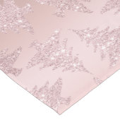 Elegant Roos Gold Glitter-kerstboompatroon Korte Tafelloper (Hoek)