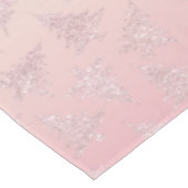 Elegant Roos Gold Glitter-kerstboompatroon Tafelkleed (Gekanteld)