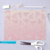 Elegant Roos Gold Glitter-kerstboompatroon Tissuepapier (Craft)