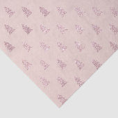 Elegant Roos Gold Glitter-kerstboompatroon Tissuepapier (Detail)