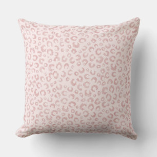 Elegant Roos Gold Glitter Leopard Animal Print Kussen