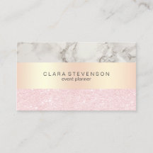 Elegant roos Gold glitter & marble event planner