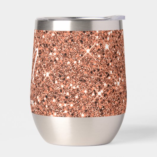 Elegant Roos Gold Glitter Monogram (Links)