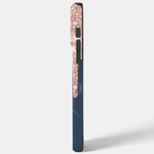 Elegant Roos Gold Glitter-schijven Case-Mate iPhone Case (Achterkant / Links)