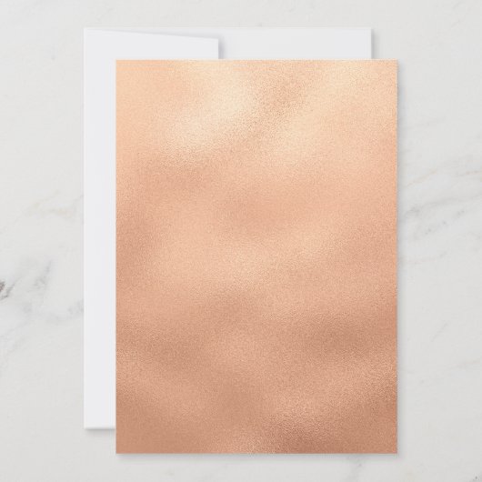 Elegant Roos Gold Glitter Script 21st verjaardag Kaart (Achterkant)