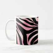 Elegant Roos Gold Glitter Zebra Black Animal Print Koffiemok (Links)