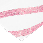 Elegant Roos Gold Glitter Zebra White Animal Print Medium Tafelloper (Hoek)