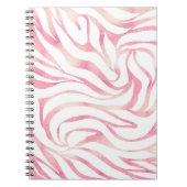 Elegant Roos Gold Glitter Zebra White Animal Print Notitieboek (Voorkant)