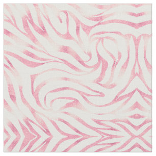 Elegant Roos Gold Glitter Zebra White Animal Print Stof