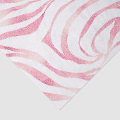 Elegant Roos Gold Glitter Zebra White Animal Print Tissuepapier (Detail)