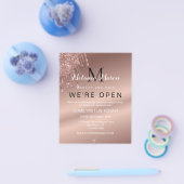 Elegant Roos Gold Glitter zorgt voor een supermooi Flyer (Enkel)