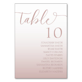 Elegant Roos Gold Gradient Wedding Kaart