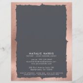 Elegant Roos Gold & Grey Notary Loan Agent Flyer (Achterkant)