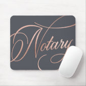 Elegant Roos Gold & Grey Notary Loan Agent Muismat (Met muis)