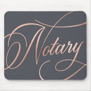 Elegant Roos Gold & Grey Notary Loan Agent Muismat