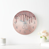 Elegant Roos Gold Haarstylist Scissor Grote Klok (Huis)