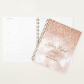 Elegant Roos Gold Hair Salon Benoeming Book 2023 Planner (Display)