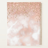 Elegant Roos Gold Hair Salon Benoeming Book 2023 Planner (Achterkant)