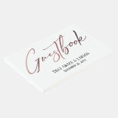 Elegant Roos Gold Handbook Simple Guestbook Gastenboek (Hoek)