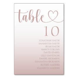 Elegant Roos Gold Heart gradiënt bruiloft Kaart