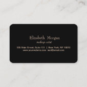 Elegant Roos Gold Hearts Glitter Drivers Klantenkaartje (Achterkant)