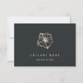 Elegant Roos Gold Hibiscus Flower Gift Certificate (Voorkant)