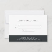 Elegant Roos Gold Hibiscus Flower Gift Certificate (Achterkant)