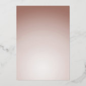 Elegant Roos Gold Hibiscus Flower Wedding Save the Folie Uitnodiging (Achterkant)