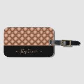 Elegant Roos Gold Jewel, speciaal gepersonaliseerd Bagagelabel (Voorkant (horizontaal))