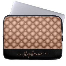 Elegant Roos Gold Jewel, speciaal gepersonaliseerd Laptop Sleeve
