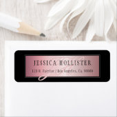 Elegant Roos Gold | Jouw naam en adres Etiket (Insitu)