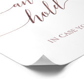 Elegant Roos Gold-kalligrafie om te hebben en te h Poster (Hoek)
