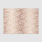 Elegant Roos Gold kerst Tissuepapier (Voorkant)