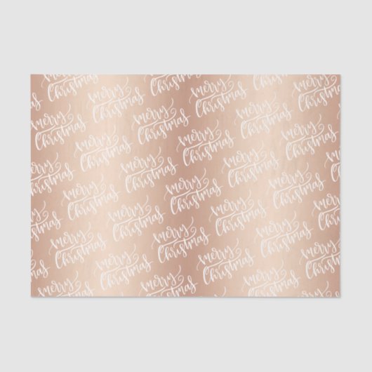 Elegant Roos Gold kerst Tissuepapier (Voorkant)