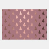 Elegant Roos Gold kerstboompatroon Inpakpapier Vel (Voorkant)