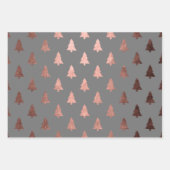Elegant Roos Gold kerstboompatroon Inpakpapier Vel (Voorkant 3)