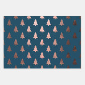 Elegant Roos Gold kerstboompatroon Inpakpapier Vel (Voorkant)