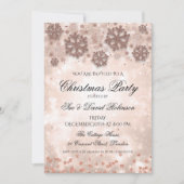 Elegant Roos Gold kerstfeestdag Kaart (Voorkant)