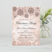 Elegant Roos Gold kerstfeestdag Kaart (Staand voorkant)