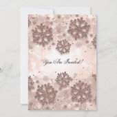 Elegant Roos Gold kerstfeestdag Kaart (Achterkant)