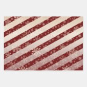 Elegant Roos Gold Kerstmis Snowflake Patroon Inpakpapier Vel (Voorkant 3)