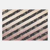 Elegant Roos Gold Kerstmis Snowflake Patroon Inpakpapier Vel (Voorkant)