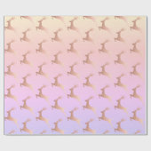 Elegant Roos Gold-kerstrendierpatroon Cadeaupapier (Vlak)